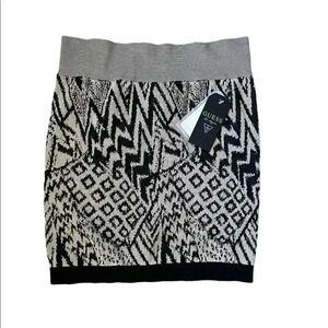 Guess Stretch Mini Skirt - Jet Black Multi size XS/S